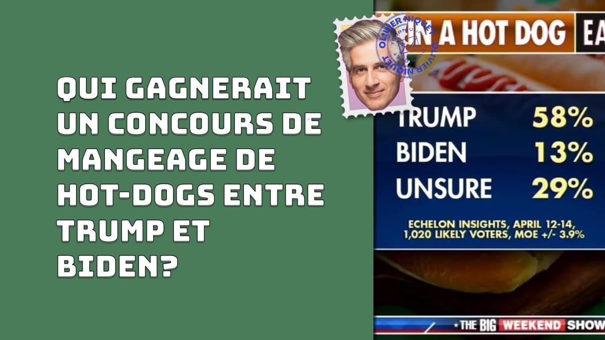 Qui gagnerait un concours de mangeage de hot-dogs entre Trump et Biden? Post feature image