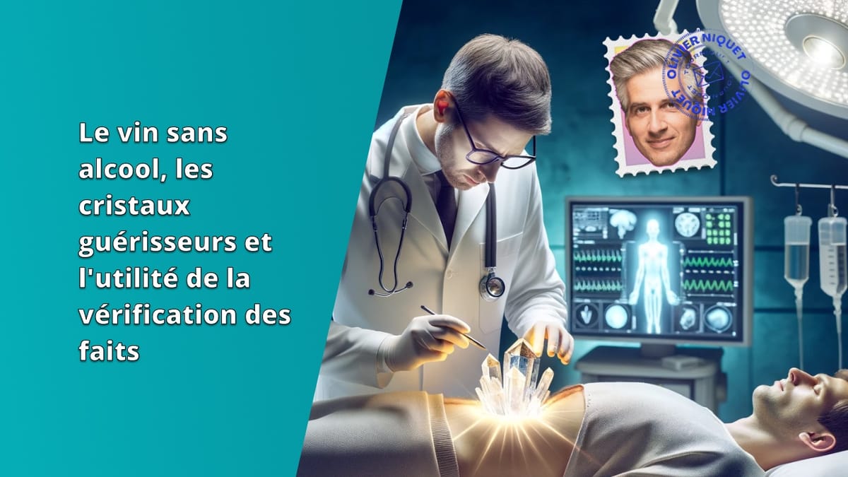Le vin sans alcool, les cristaux guérisseurs et l'utilité de la vérification des faits Post feature image