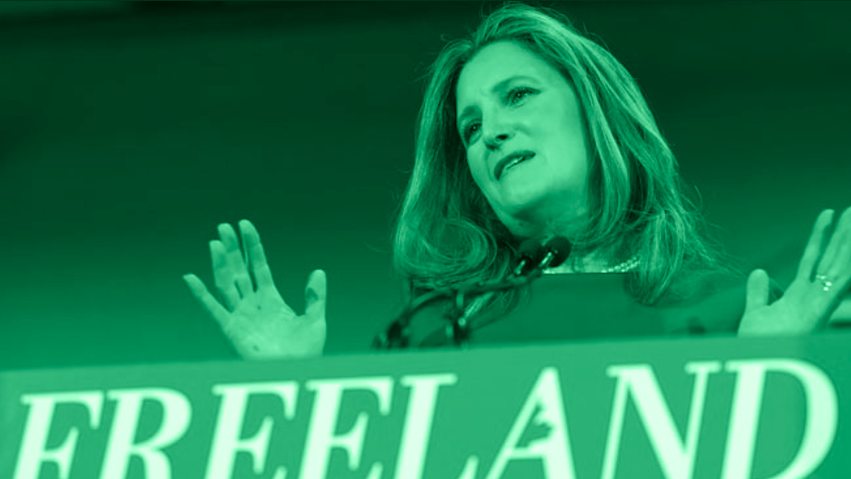 Chrystia Freeland, qui rend plus ou moins hommage à Mark Carney Post feature image