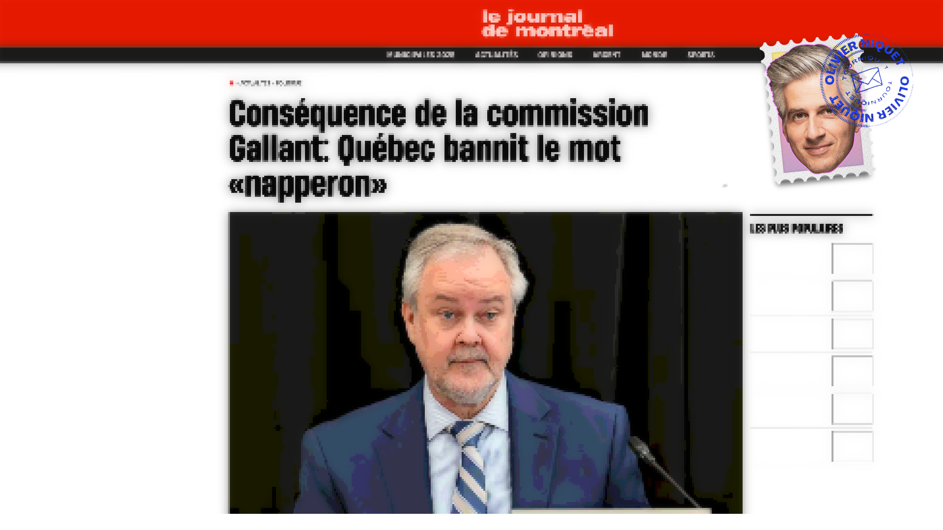 Québec bannit le mot « napperon » Post feature image