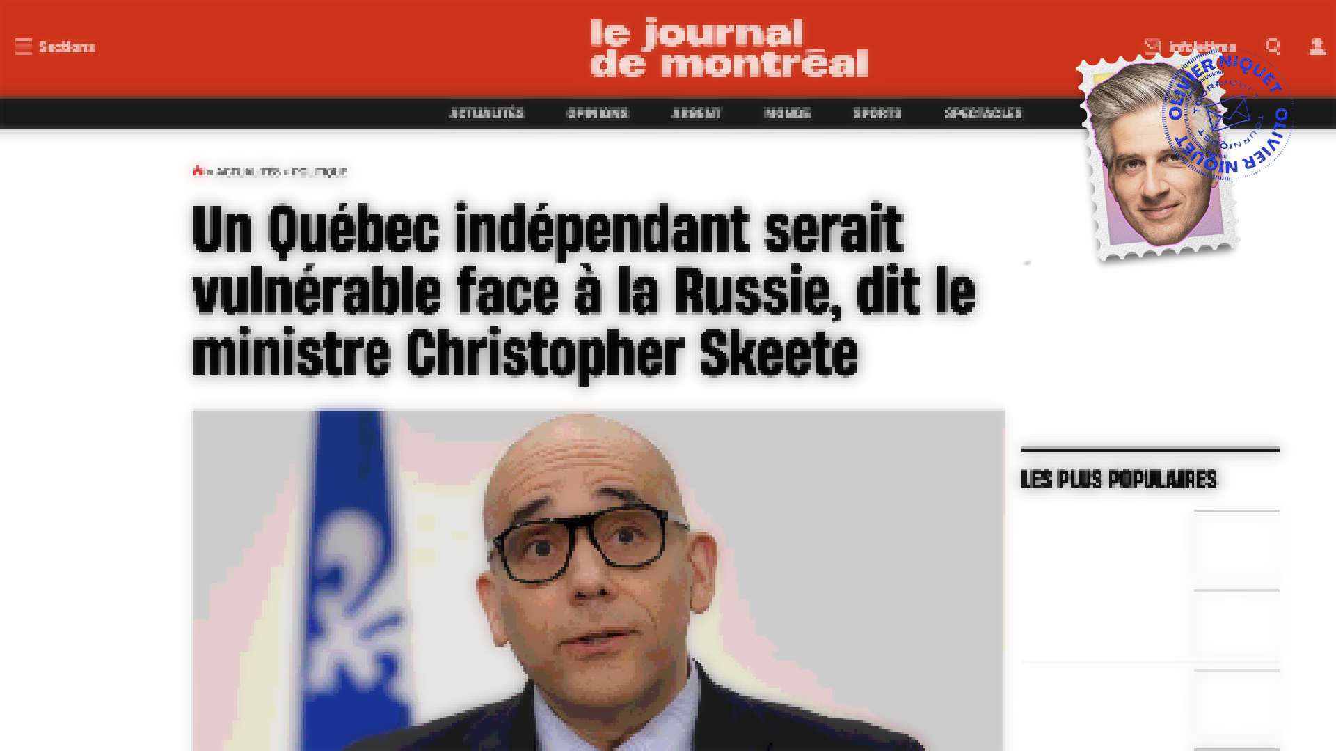 Un Québec indépendant vulnérable face à la Russie? Post feature image