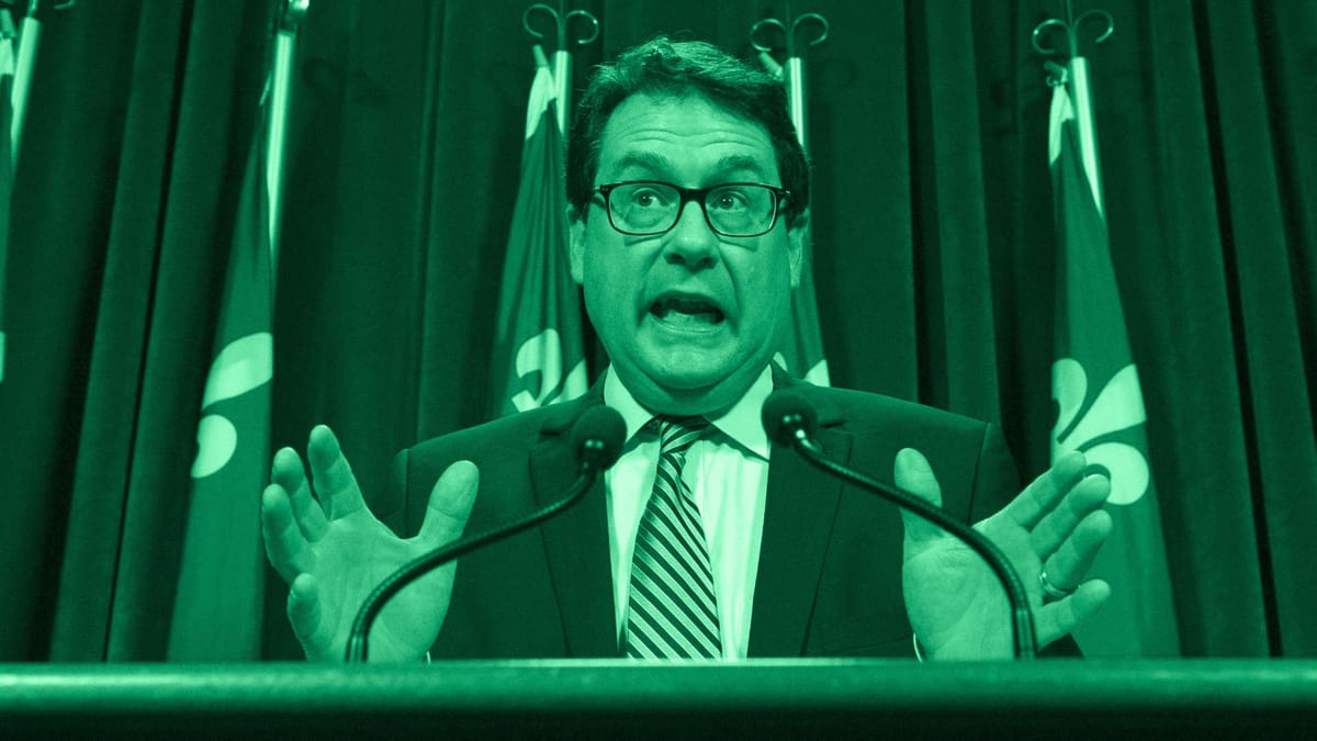 Bernard Drainville, qui a une analogie sur la réduction des GES Post feature image