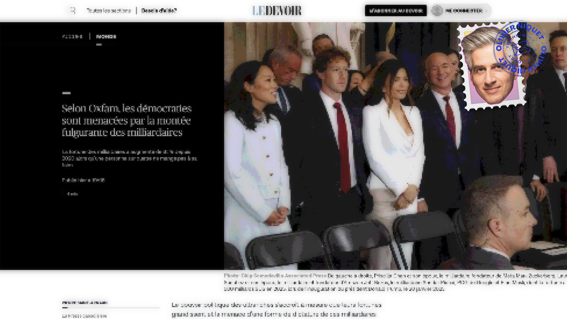 Les pouvoirs grandissants des ultrariches sont une menace pour la démocratie Post feature image