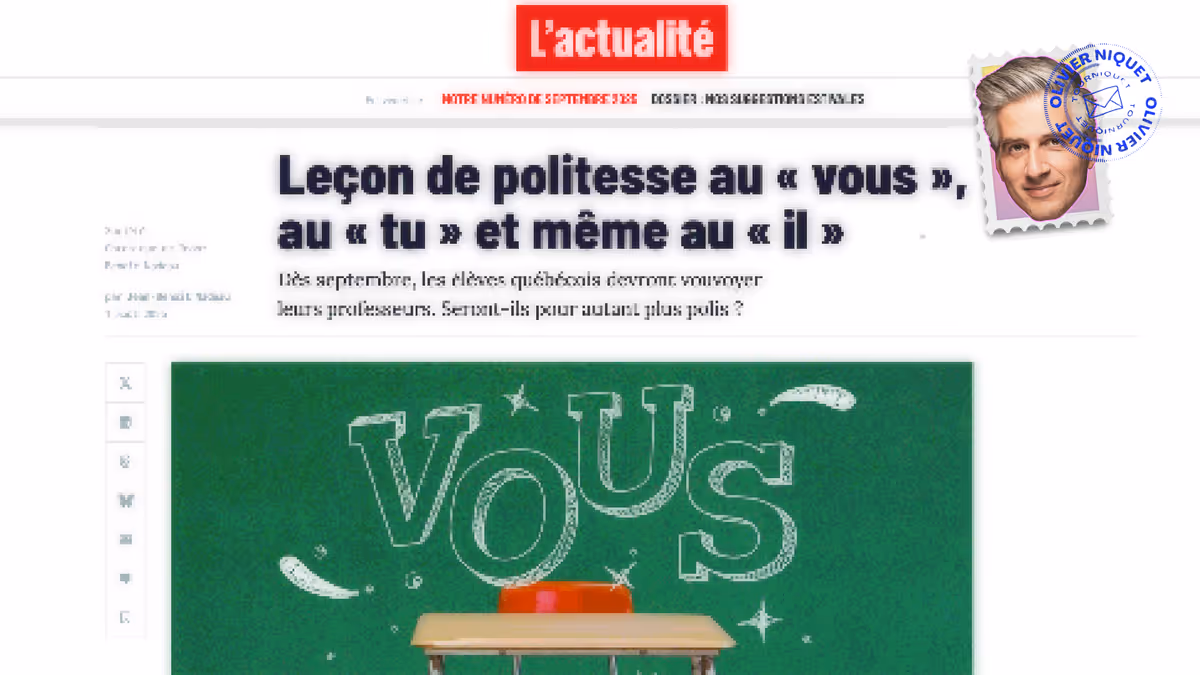 Tout savoir sur le vouvoiement Image principale