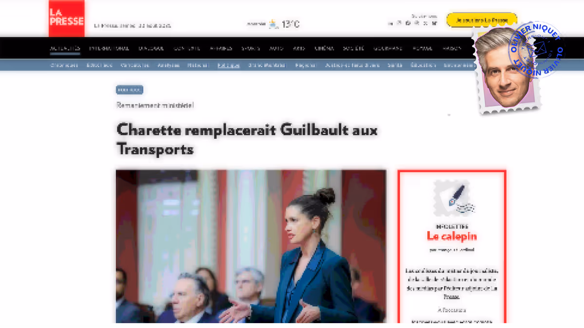 Benoît Charrette futur ministre des Transports? Image principale