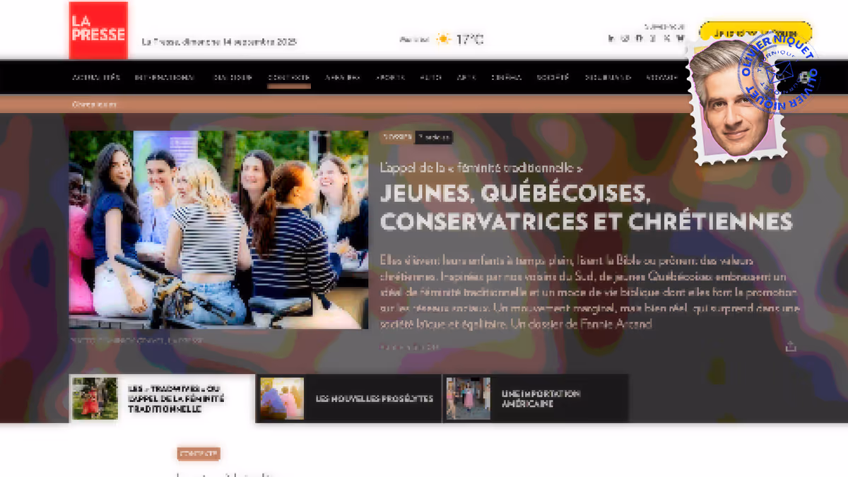 Les tradwives états-uniennes forment les tradwives de chez nous Image principale