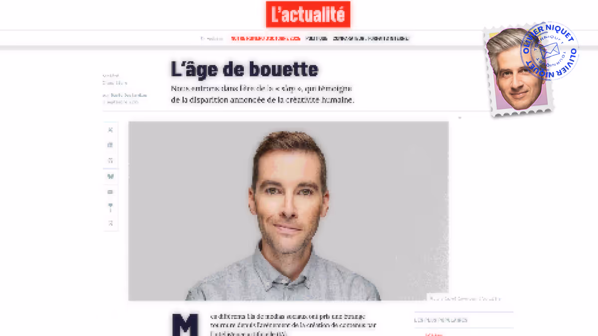 L’âge de la bouette et des algorithmes Image principale