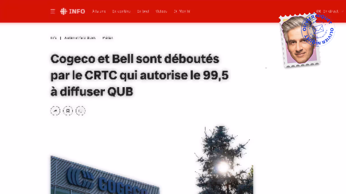 Le 99,5 peut continuer de diffuser QUB Image principale