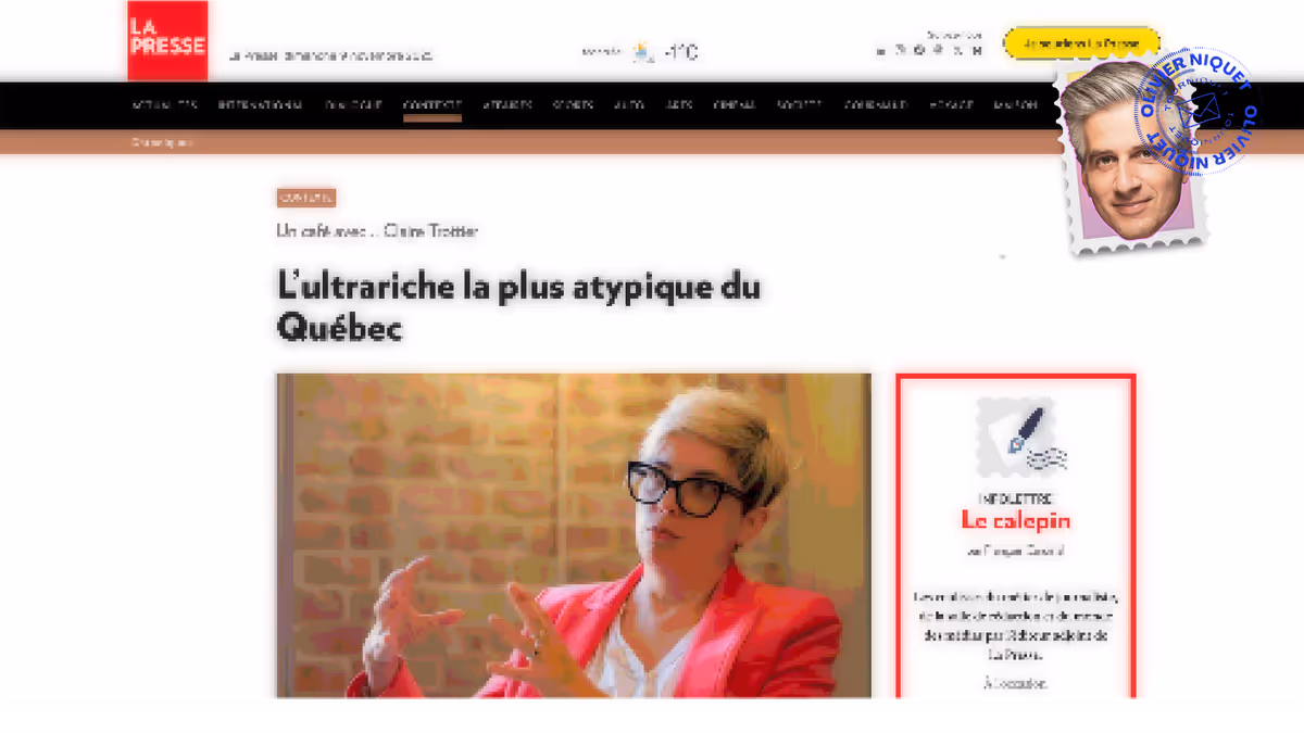 Une ultrariche qui veut redistribuer la richesse Image principale