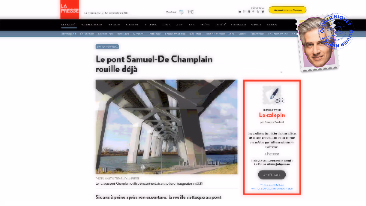 Le nouveau pont Champlain est rouillé Image principale