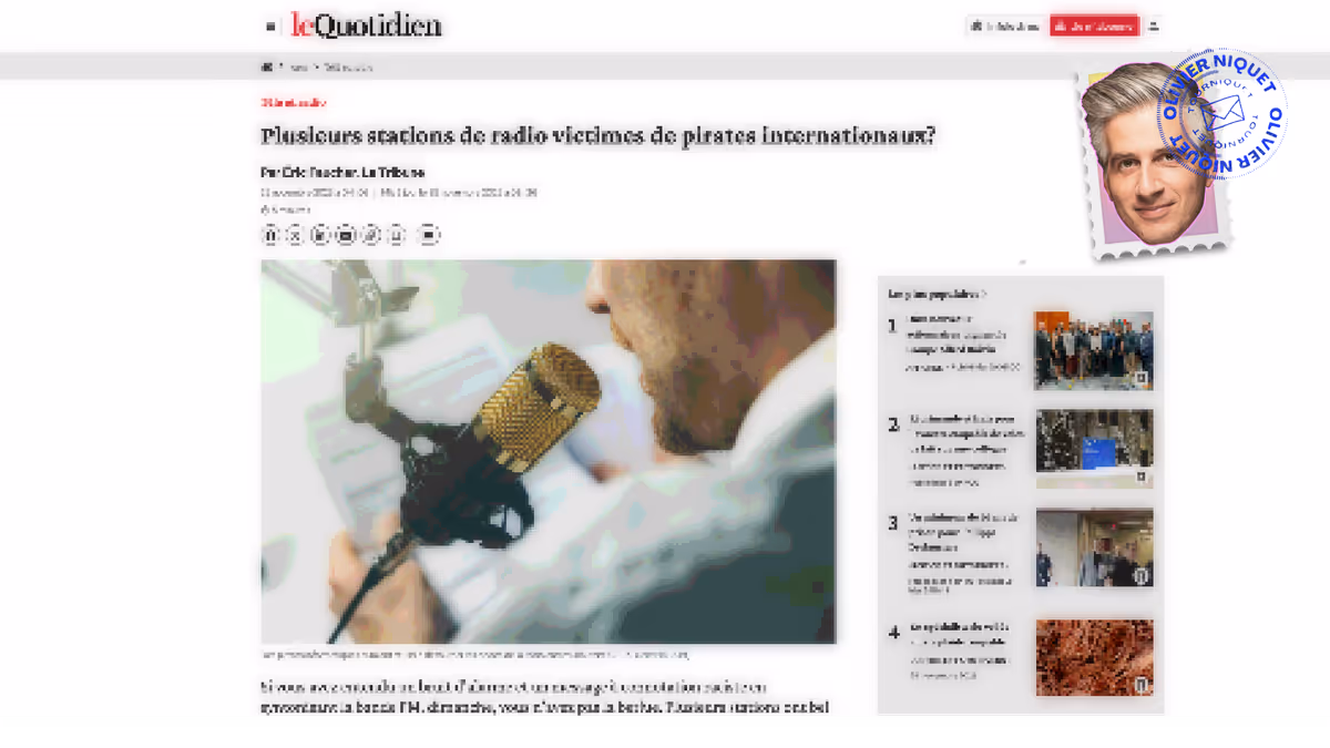 Les ondes de stations de radio québécoises piratées Image principale