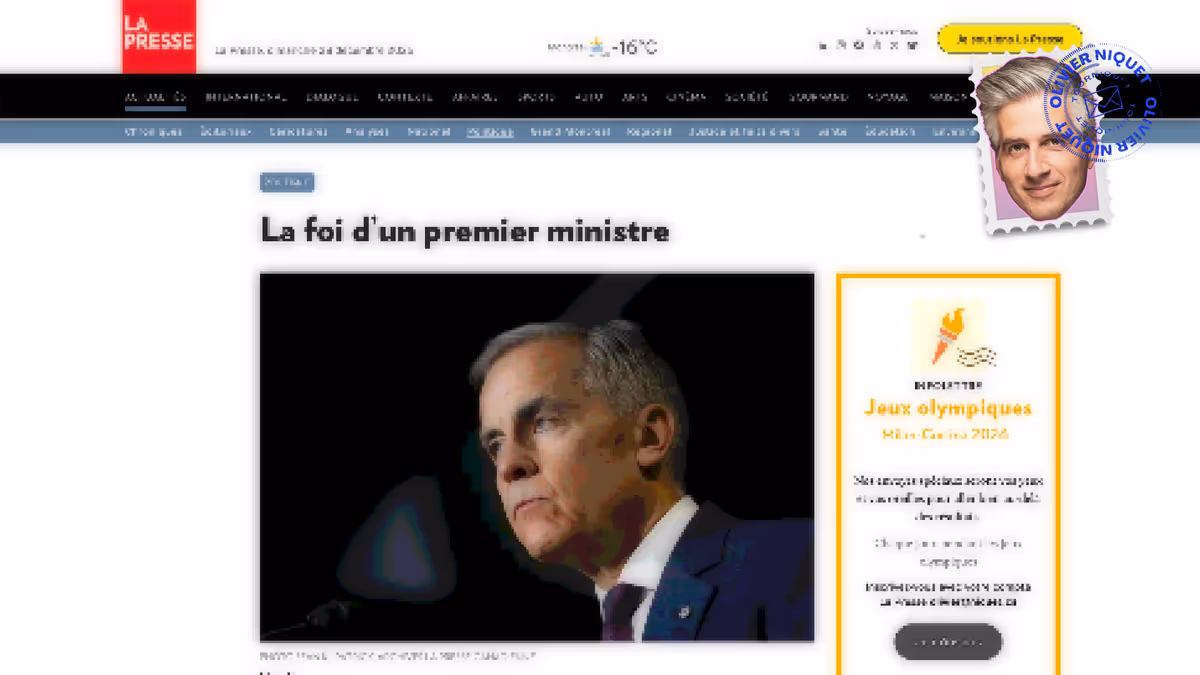 Mark Carney et la messe Image principale