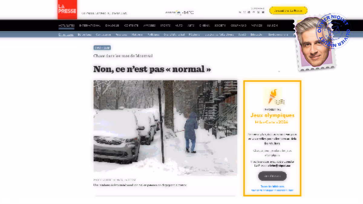 Montréal a de la misère avec sa neige Image principale