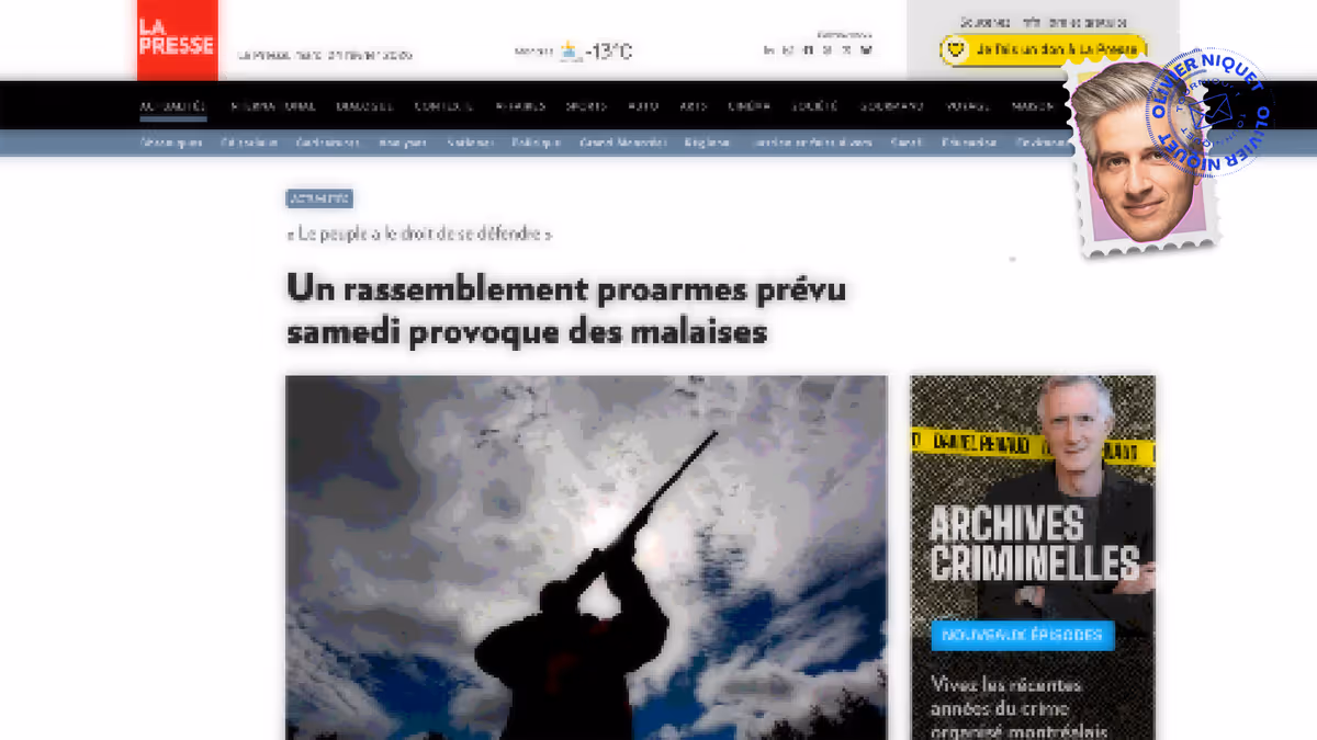 Rassemblement proarmes devant le parlement Image principale