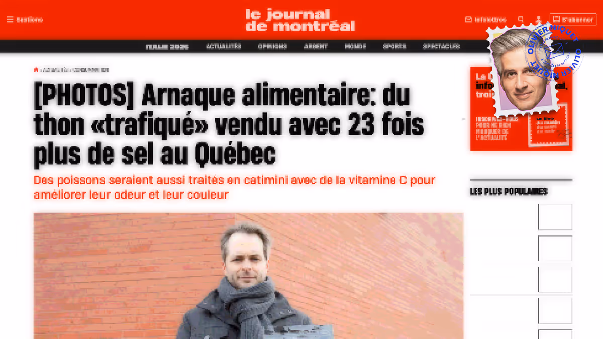 Votre thon est peut-être une éponge salée Image principale