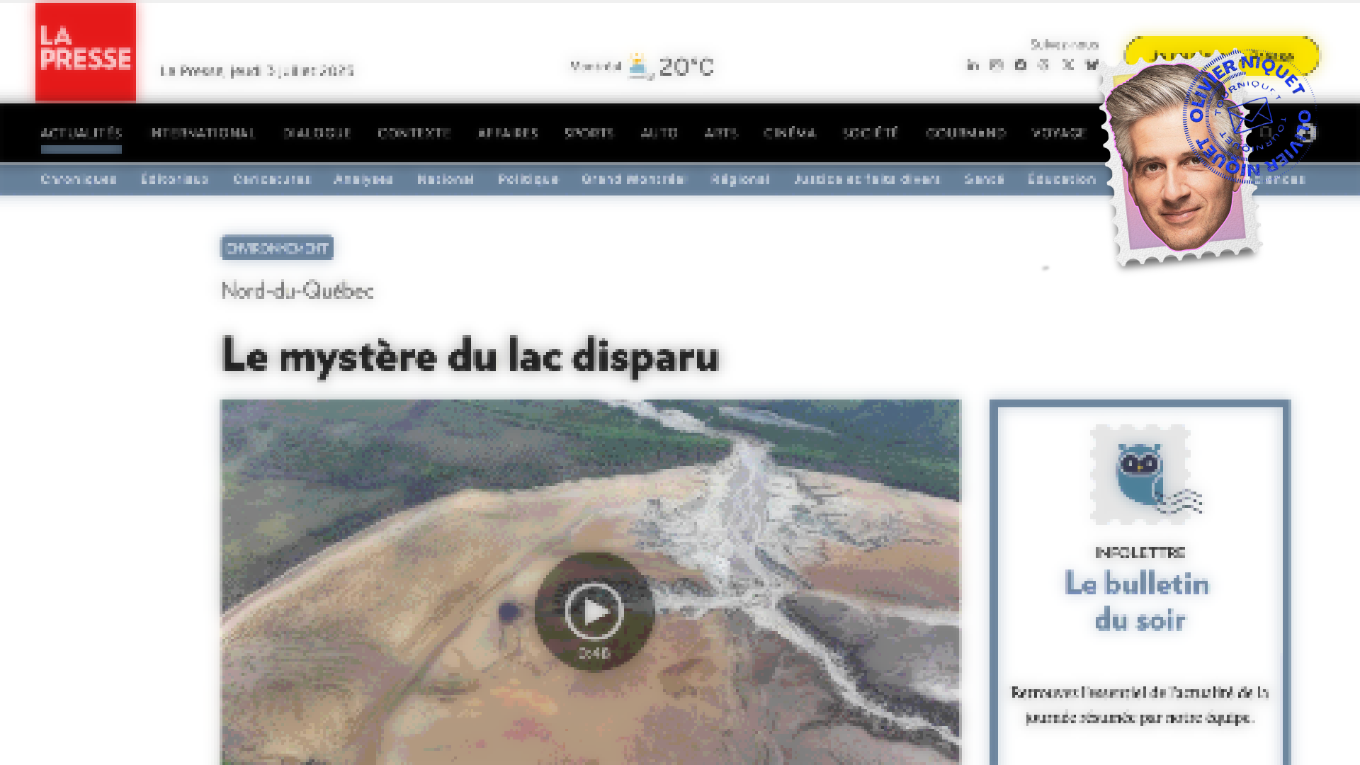 Un lac disparait dans le nord du Québec Post feature image