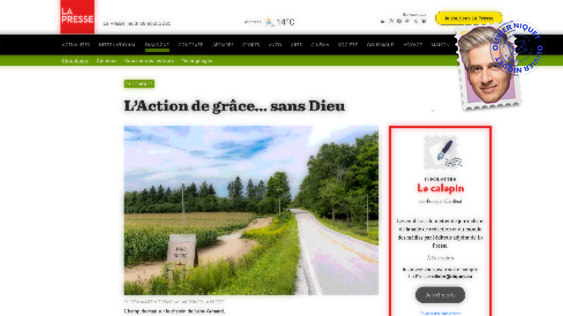 Changer la vocation de l’Action de grâce? Post feature image