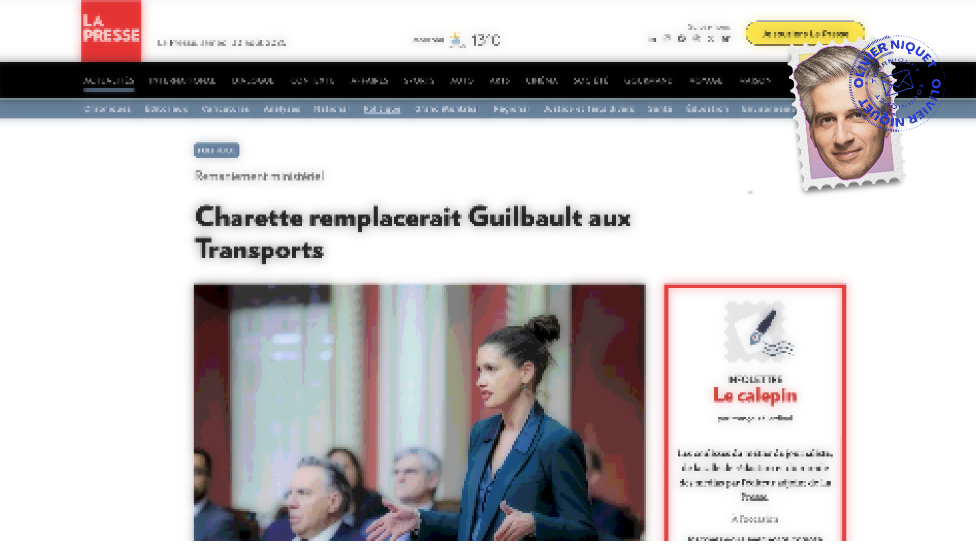 Benoît Charrette futur ministre des Transports? Post feature image