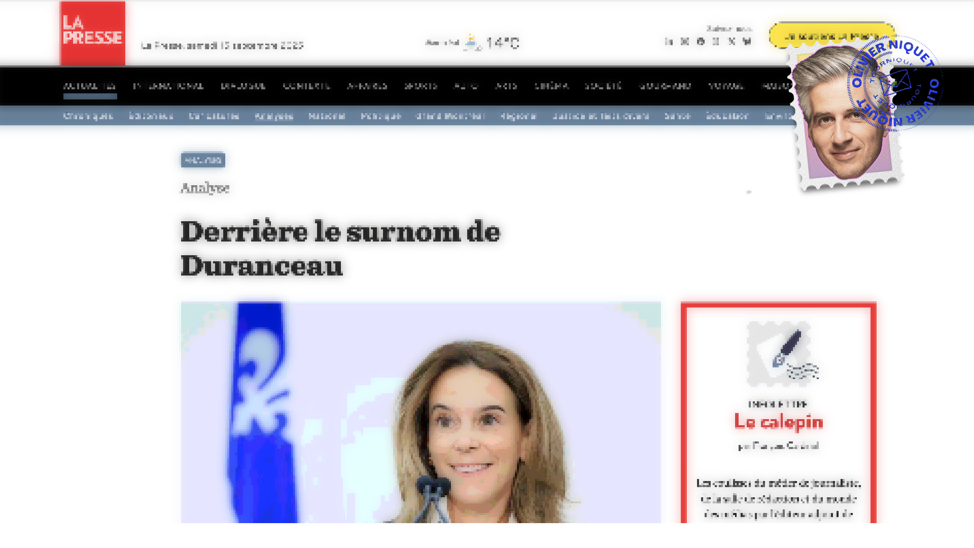 Les risques de faire des blagues devant François Legault Post feature image