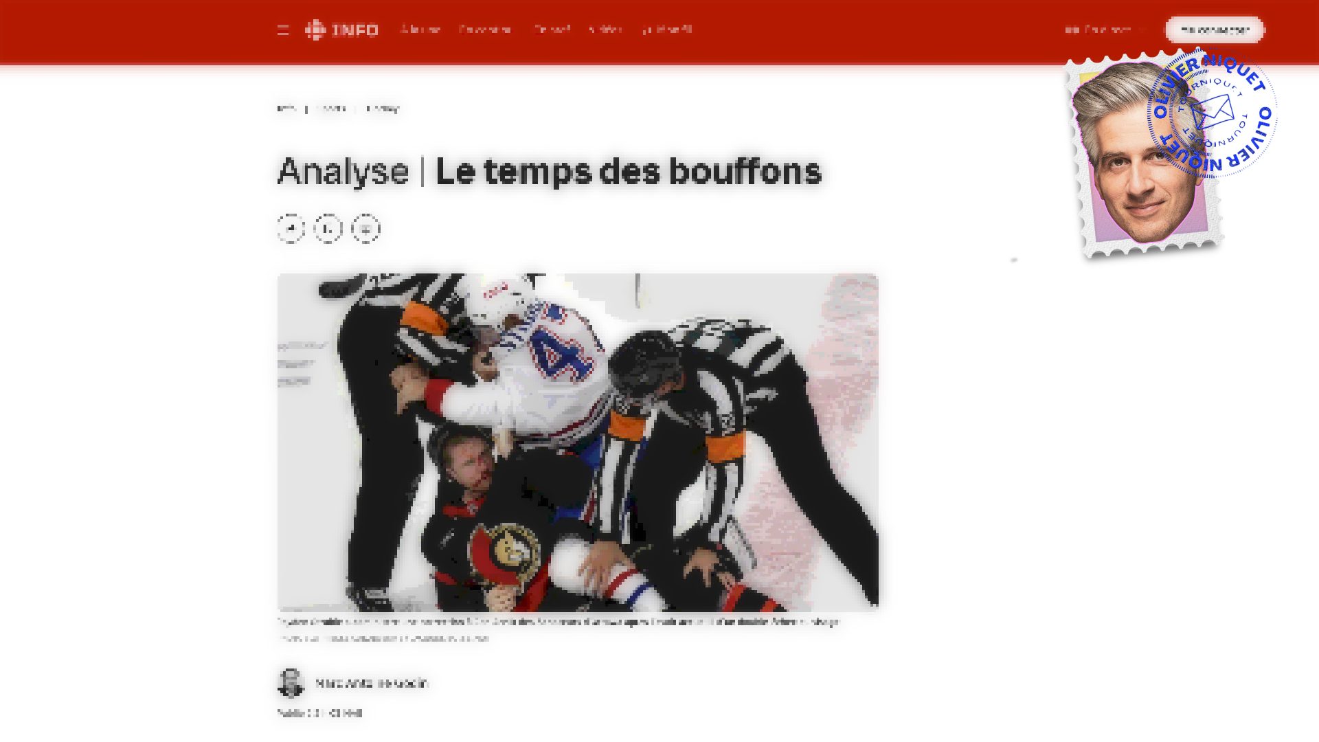 Hockey: des coups salauds malgré la présence des durs à cuire Post feature image