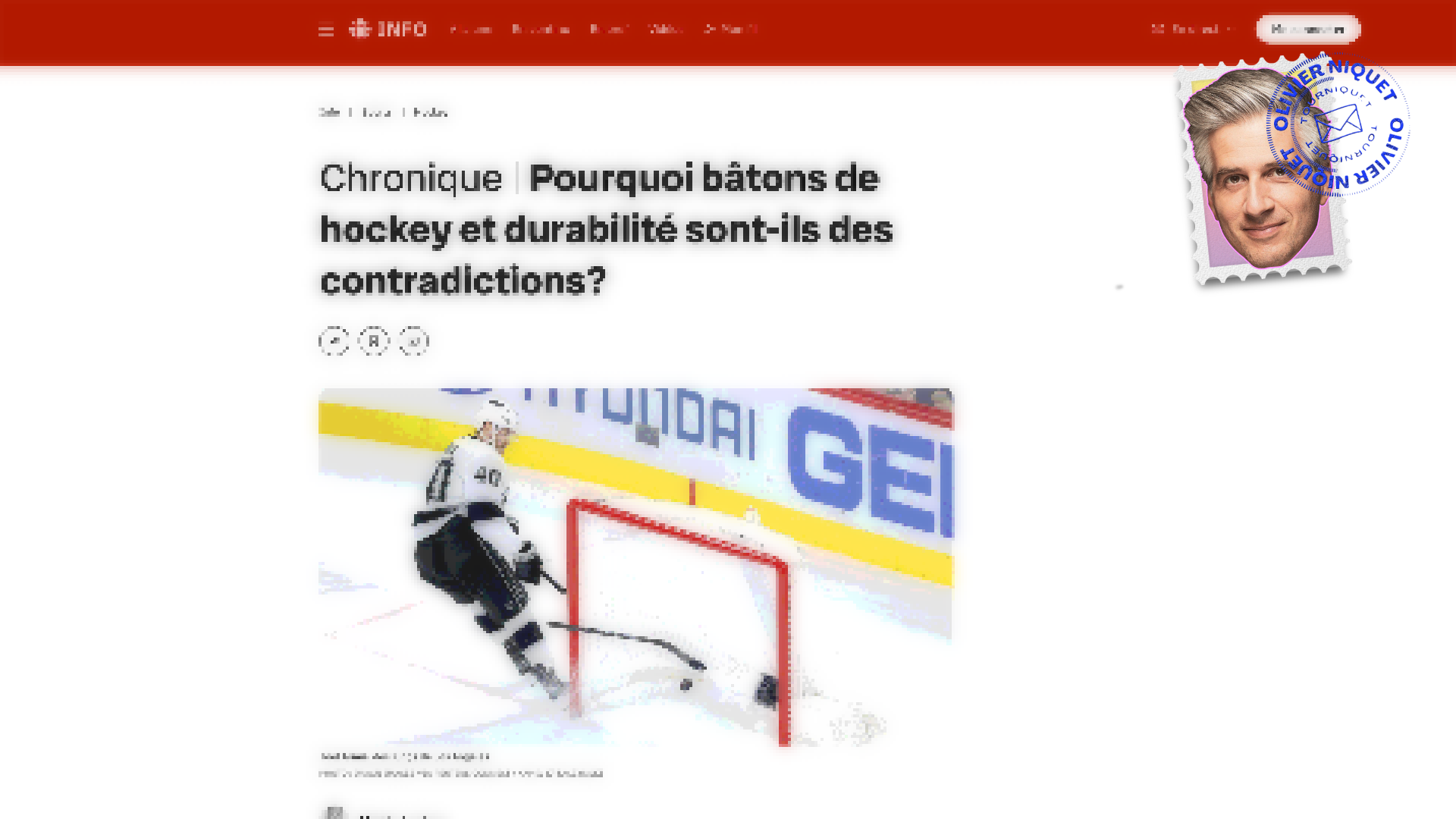 Pourquoi les bâtons de hockey cassent-ils aussi souvent dans la LNH? Post feature image
