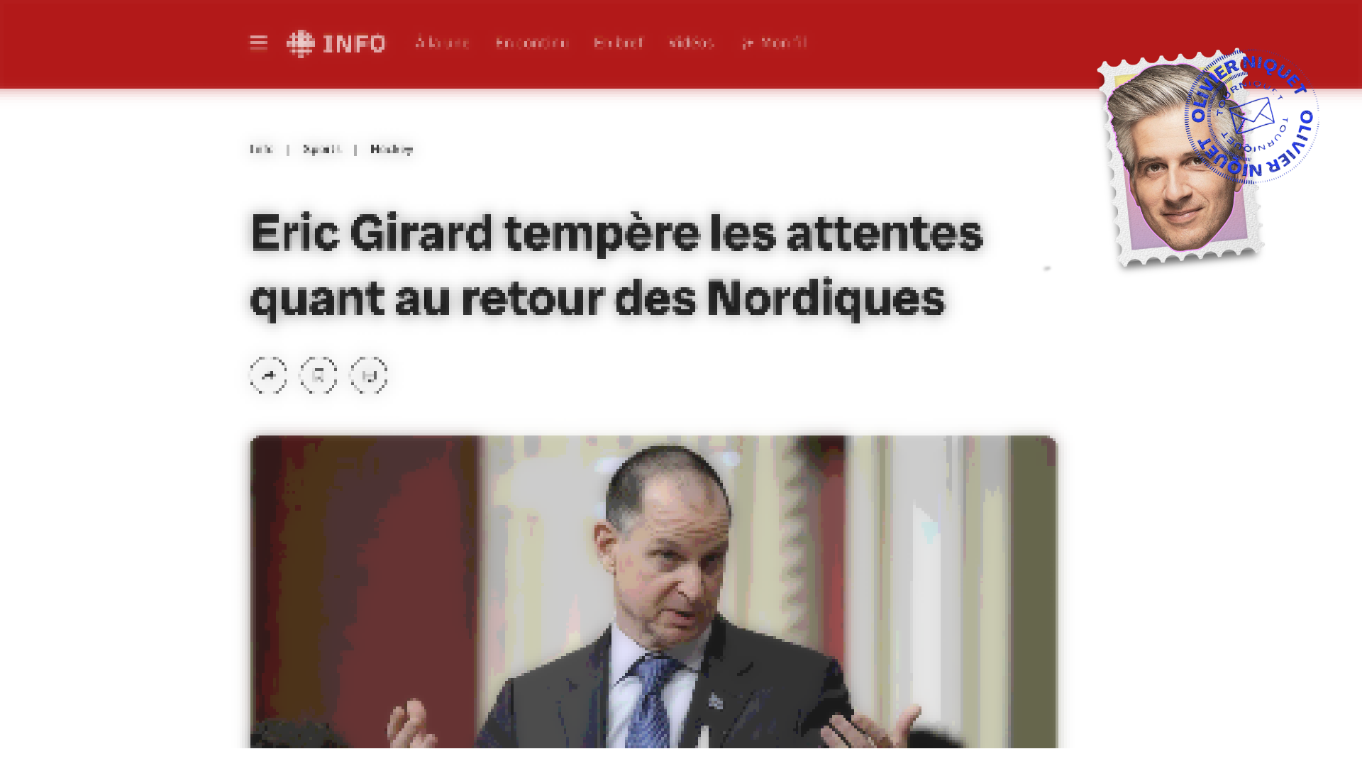 Deux milliardaires québécois ont refusé d’investir dans le retour des Nordiques selon Éric Girard Post feature image