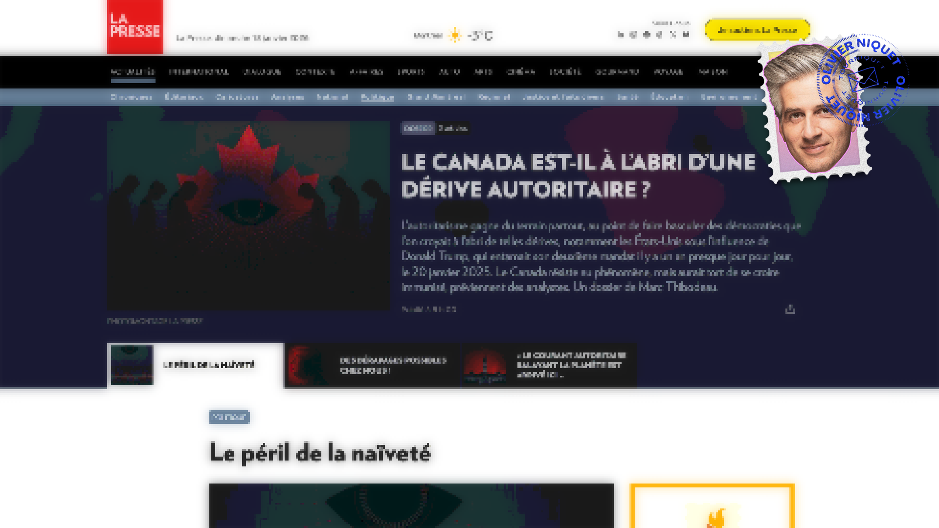 Dérive autoritaire possible au Canada? Post feature image