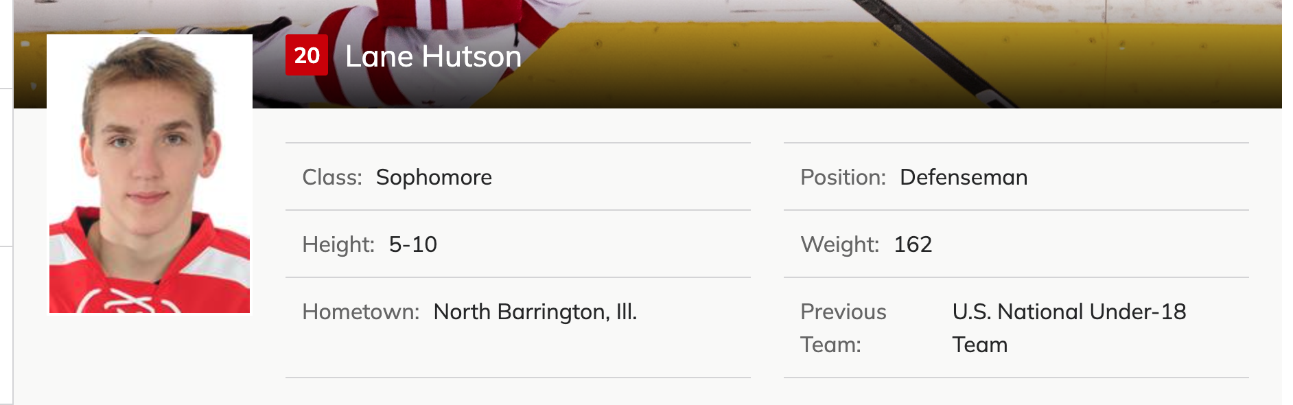 Lane Hutson est rendu grand Post image