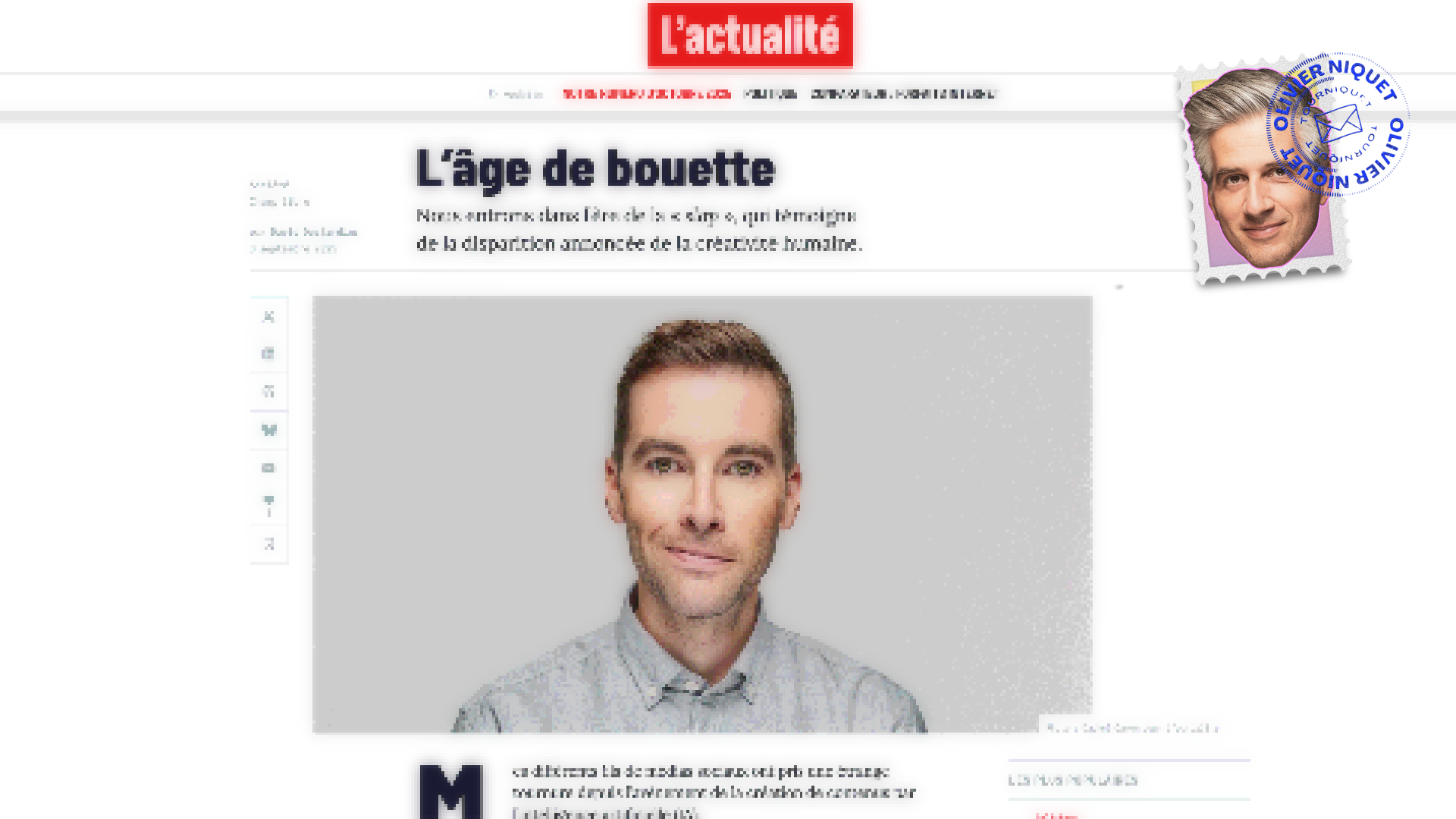 L’âge de la bouette et des algorithmes Post image
