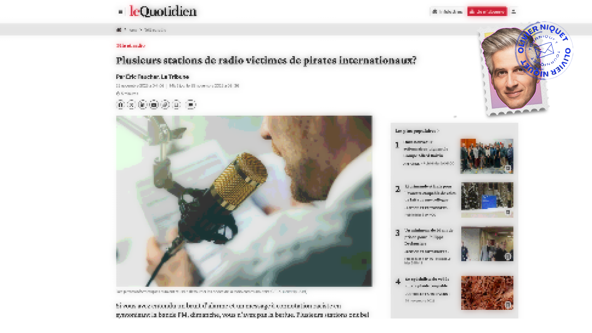 Les ondes de stations de radio québécoises piratées Post image