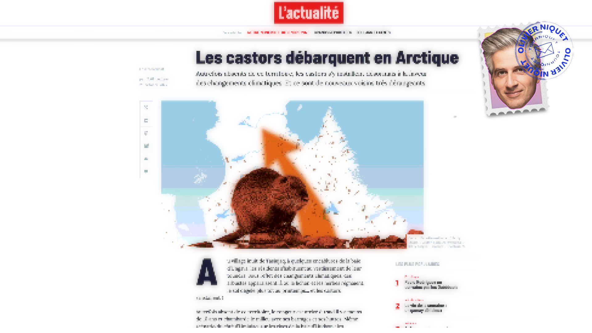 Les castors envahissent l’Arctique Post image