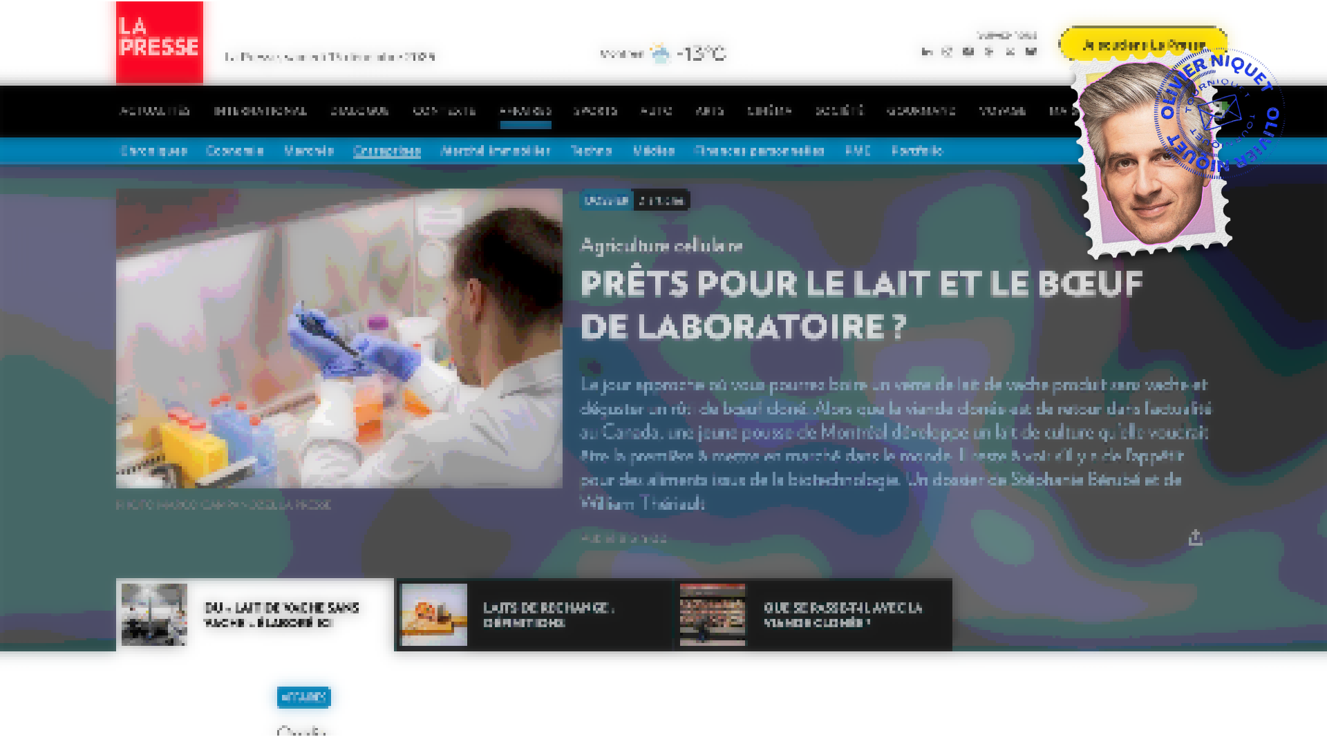 À quand un verre de faux lait de vache? Post image