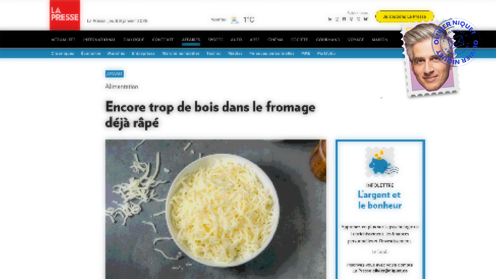 Du bois dans votre fromage râpé Post image