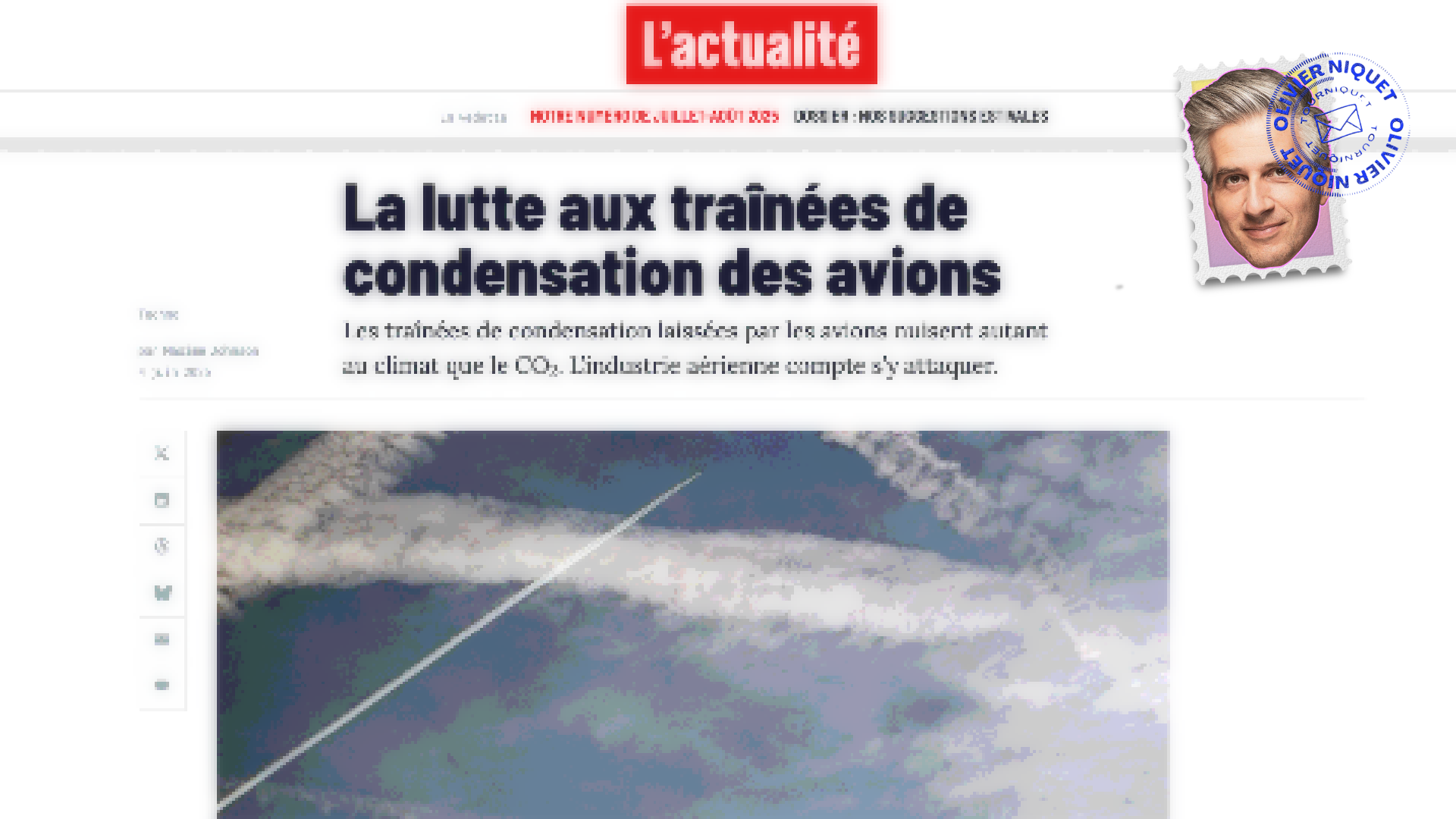 Le vrai problème avec les « chemtrails » Post feature image