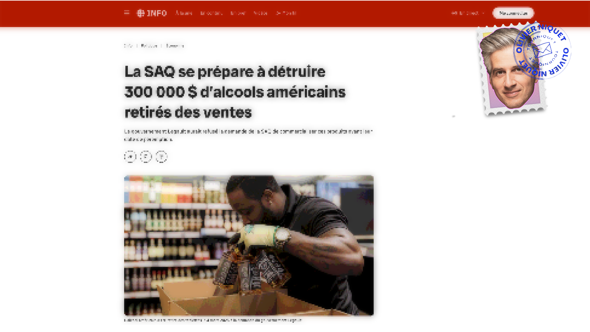 300 000$ d’alcool américain dans l’évier? Post feature image