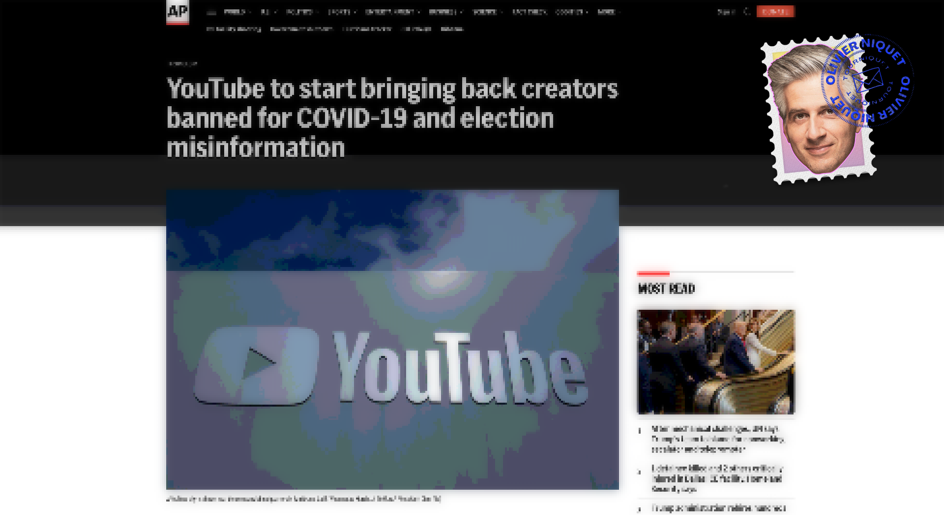 YouTube ramène les créateurs de désinformation bannis Post feature image