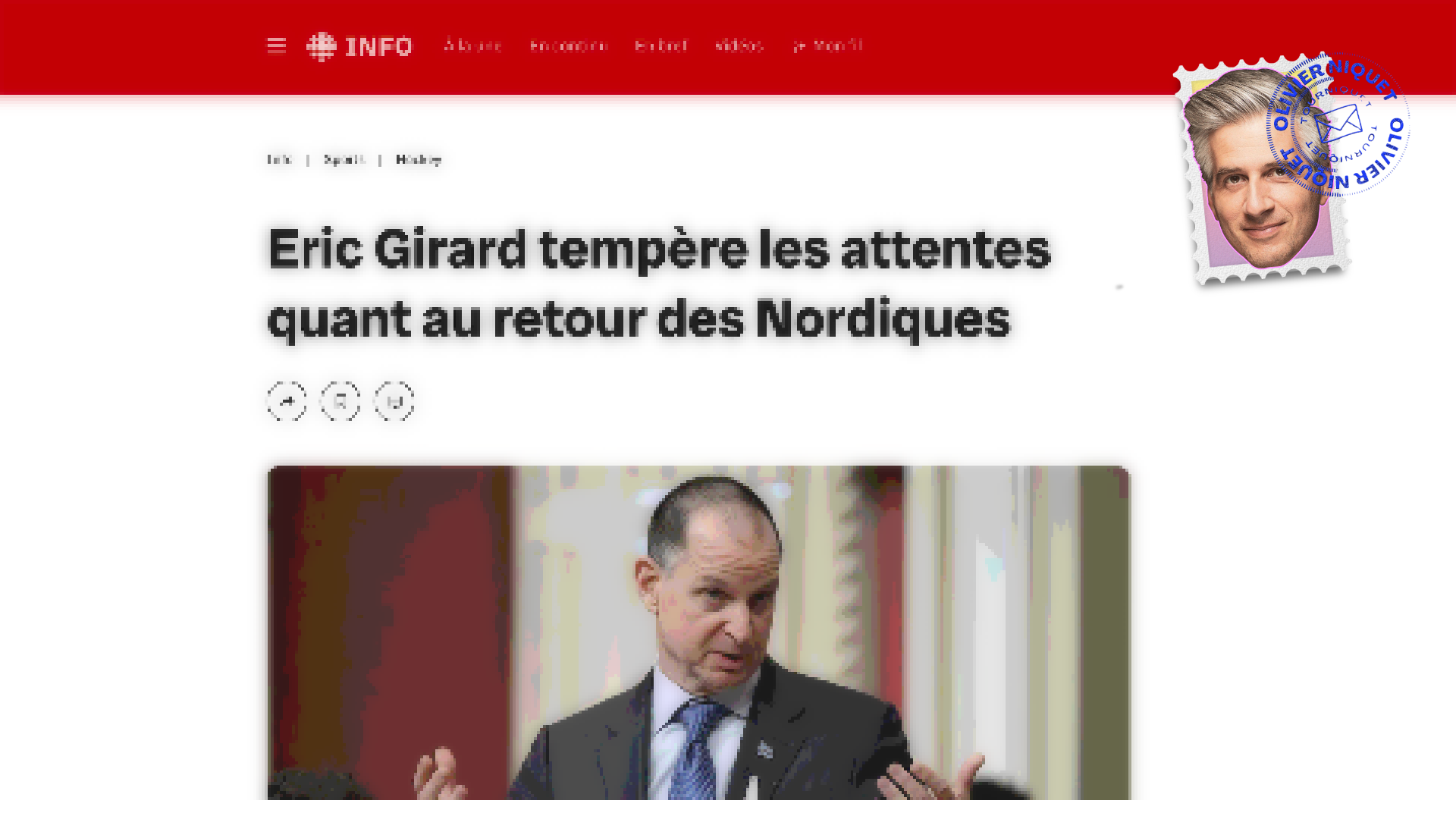 Deux milliardaires québécois ont refusé d’investir dans le retour des Nordiques selon Éric Girard Post feature image