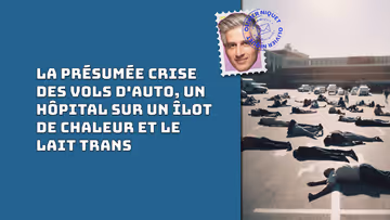 La présumée crise des vols d'auto, un hôpital sur un îlot de chaleur et le lait trans Image principale
