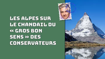 Les Alpes sur le chandail du « gros bon sens » des Conservateurs Image principale