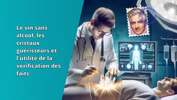 Le vin sans alcool, les cristaux guérisseurs et l'utilité de la vérification des faits Image principale
