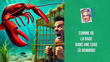 Comme de la rage dans une cage (à homard) Image principale