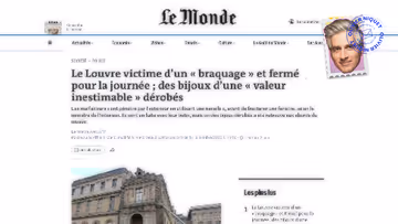 Braquage au Louvre Image principale