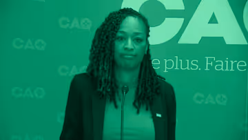 Shirley Dorismond, qui appuie Simon Jolin-Barrette, genre Image principale