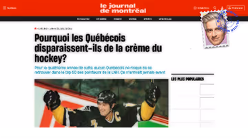 Les sources de la chute des hockeyeurs québécois Image principale