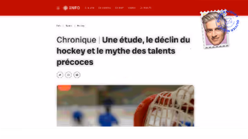 Déclin du hockey: le Québec fait fausse route Image principale
