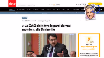 Drainville cible « le vrai monde » Image principale