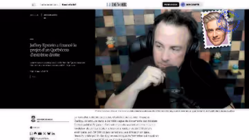 Un youtubeur québécois d’extrême droite dans les dossiers Epstein Image principale
