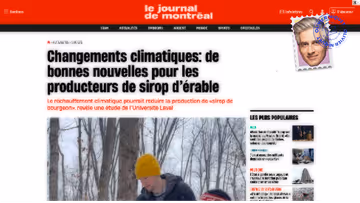 Super, les changements climatiques sont bons pour le sirop d’érable Image principale