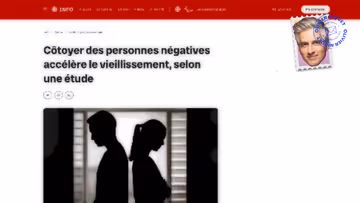 Côtoyer des gens négatifs fait vieillir Image principale