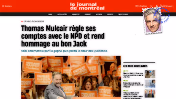 Thomas Mulcair n’est pas un admirateur d’Avi Lewis Image principale